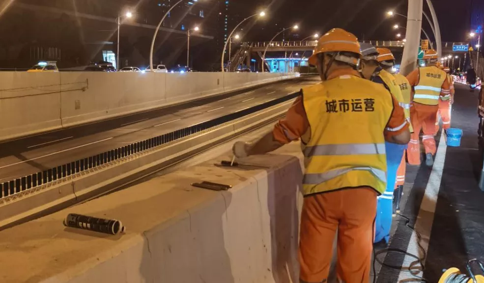 施邦植（zhí）筋膠錨固施工現場